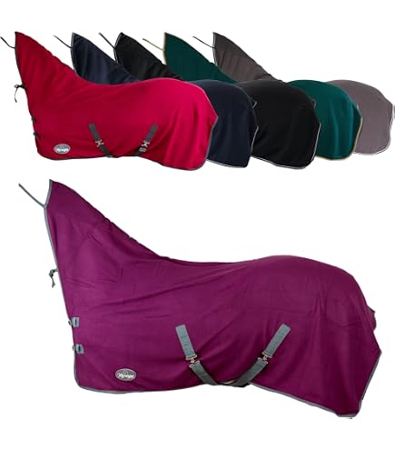 Fleece Abschwitzdecke Mit Halsteil Für Ponys & Shetlands – Blau, Gr. 85 | Weich, Atmungsaktiv & Maschinenwaschbar