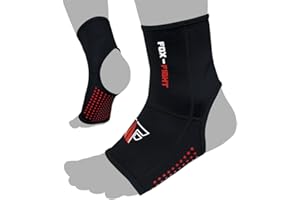 Bandaż na kostki MMA, antypoślizgowy, wysokiej jakości bandaż na kostkę, ochrona kostek, bandaż na staw skokowy, kompresyjny, sportowy, kickboxing, Muay Thai, freefight sporty walki, BJJ, bandaże na kostki Fox-FIGHT, 1 para