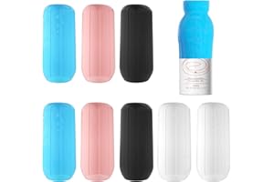 HINGTAI 8 Stück elastische Hüllen zur Auslaufsicherheit, auslaufsichere Silikonhüllen für Toilettenartikel in Reisegröße, Reiseflaschenbehälter im Gepäck, wiederverwendbares Reisegepäck-Zubehör für Reise