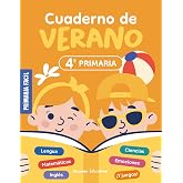 Cuaderno de Verano 4&ordm; de Primaria: Actividades de repaso para vacaciones de lengua, mates, ciencias e ingl&eacute;s para ni&ntilde;os de 10
