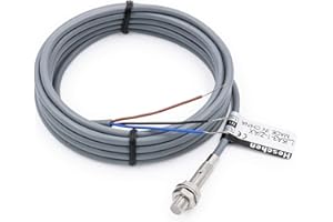 Heschen M5 Interruptor de sensor de proximidad inductivo Tipo de escudo LJ5A3-1-Z/AX Detector 1mm 10-30VDC 150mA NPN Normalmente cerrado(NC) 3 cables