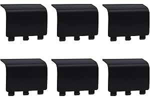 Mcbazel Lot 6 Replacement Battery Cover for Xbox Series S/X Controller, Battery Back Cover Door Lid Accessories Shell Cover Part for Xbox Series S/Xbox Series X Controller- Black