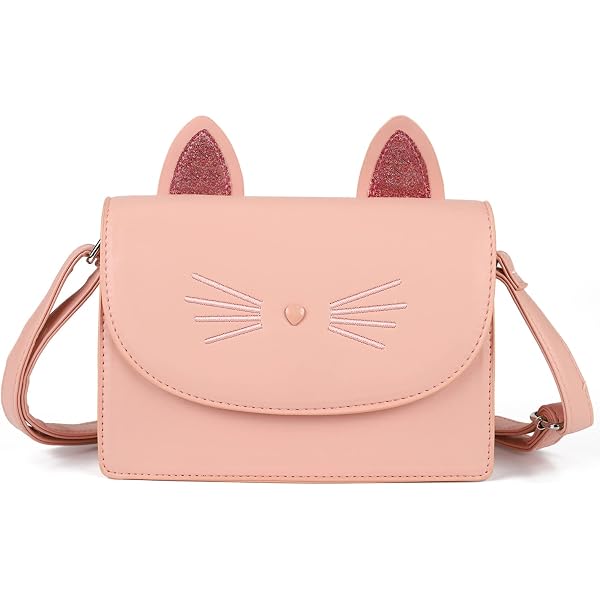 Sac Bandoulière Yuko B Foxy Le Renardeau Rose - Oreilles Pailletées, Bandoulière Ajustable, Pour Fille - 9