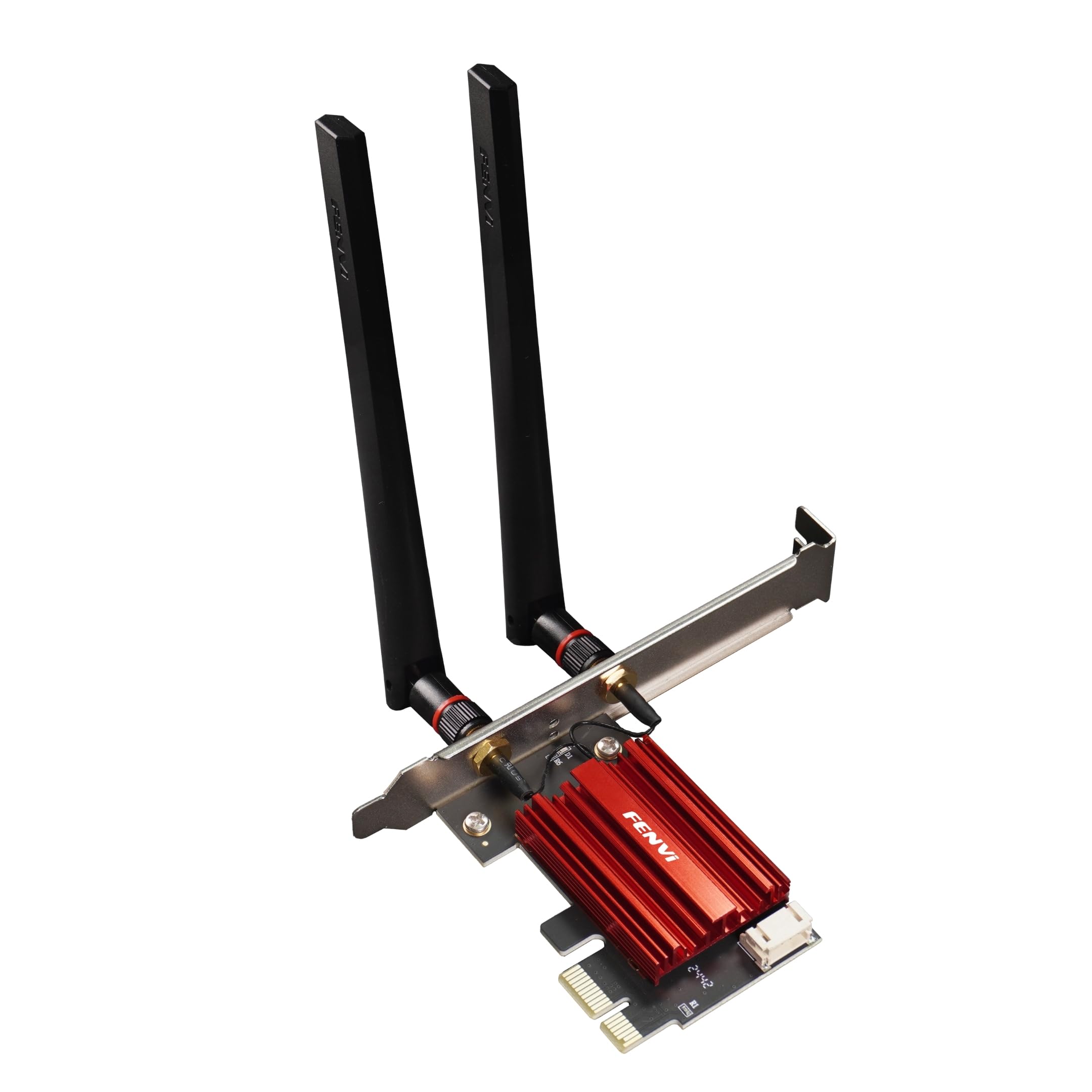 Fenvi FV-AX1800 PCIe Wi-Fi 6 Wireless Adapter | Mediatek MT7921 | 1.2Gbps | Dual Band 2.4GHz & 5GHz | Bluetooth 5.2 | MU-MIMO | High Gain Antenna | Windows 10/11 Compatible