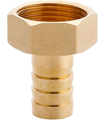 sourcing map 5pcs Raccord cannelé tuyau en laiton connecteur 8 mm Barb