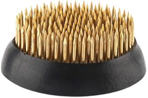 fasient Messing Nadel Blei Legierung Basis langlebig rund Kenzan, Ikebana Kenzan, für Garten für(60mm Diameter Copper Needle 15mm)