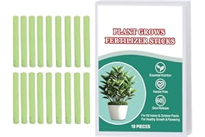 BBBABESLK Barras De Fertilizante Para Plantas - 18 Barras De Alimento Para Plantas | Pinchos De Fertilizante Para Plantas De Interior Y Exterior, Pinchos Orgánicos Para Alimentos Vegetales, Fertilizantes Para E