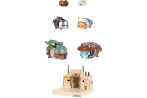 Disney Tsum Tsum Star Wars New Republic Deluxe Temaset, Figurer 7 cm Höga & Stapelbara, Innehåller Cad Bane, Boba Fett, Ahsok