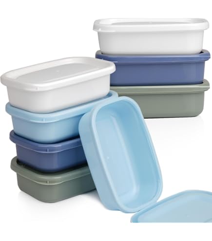 9 Stück Runde Frischhaltedosen – 150 Ml, Stapelbar | Mikrowellen- & Gefriergeeignet, BPA-frei