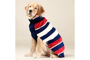 FurryFits CruiseLine Knit Sweater for Dogs, Pullover, Sweatshirt for All Dog Breed, Casula Sweatshirt for Dog, Winter Wear,Stylish Pullover,Clothing Knit Sweater (20 inches)