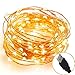 Produktbild LED Kupfer Lichterkette, GIM 10M 100 LED USB Weihnachtsleuchte Wasserdichte Sternenlicht LED Lampenkette für Party, Weihnachten, Urlaub, Weihnachten, Zimmerdekoration, Hochzeit Dekor - Warmweiß