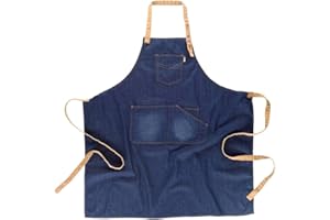 TEAMWORK WORKTEAM Delantal vaquero. Delantal de cocina con tejido vaquero. Delantal hostelería.