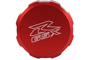 GIDIBII Front Brake Reservoir Cover Cap,Motorcycle Accessories Made of Aluminum Alloy Fit for Suzuki GSX-R 600 1997-2020,GSX-R 750 1996-2020,GSX-R 1000 2001-2020 (Red)