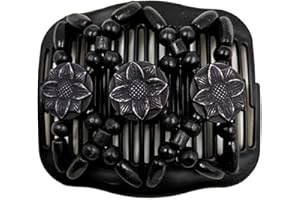 OQKAHIV Peigne et clip extensible magique pour cheveux - lot de 1 - avec doubles clips élastiques et barrette pour femme - facile à utiliser et parfait pour tous types de cheveux!