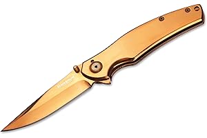 Böker Messer Magnum Gold Finger - Cuchillo de Hoja Fija, Talla Standard