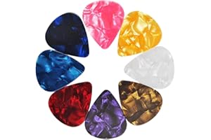 MenYiYDS-30 pezzi di plettri per chitarra, plettri per chitarra acustica, plettri per chitarra elettrica, ukulele, basso, plettri per chitarra, accessori per chitarra (colori misti)