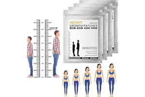 PELINUAR Parches de crecimiento de altura, parche estimulante de acupuntura para el pie, crece más alto para adultos y adolescentes (40 piezas)
