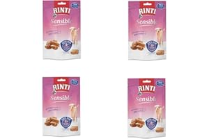 Rinti Sensible Snack Ente | 4er Pack | 4 x 120 g | Ergänzungsfuttermittel für ausgewachsene Hunde | Für empfindliche Hunde | Leicht verdaulich mit der Echtfleisch-Garantie