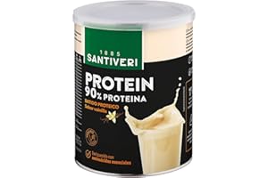 SANTIVERI - Protein-90 Instantáneo en Polvo, Alto Contenido en Proteína a Base de Proteína 100% Vegetal, Aminoácidos y Vitaminas (200 g, Vainilla)
