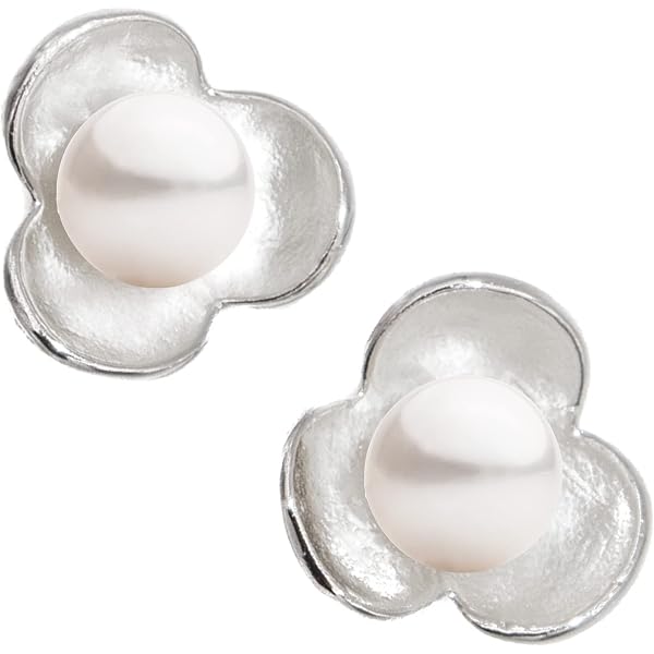 B15 Orecchini Perle di Acqua Dolce Argento Sterling 925