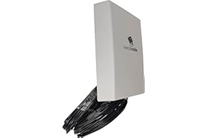 LOW COST MOBILE LowcostMobile PAN5G-MIMO-2021 Antenna 4G 5G MIMO Direzionale 7003800Mhz 2x10m nero SMA Cavo ALSR200 OUTDOOR per Huawei, Asus, TP Link