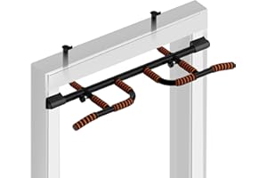 DH FitLife Barra de dominadas para puerta sin tornillos, pull up bar con múltiples agarres, soporta hasta 200 kg, gimnasio en casa, ejercicio espalda y brazos, para marcos de 65 a 92 cm