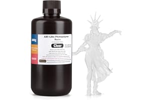 ELEGOO ABS Podobna do Drukarki 3D Żywica LCD Żywica Utwardzana Promieniami UV 405nm Standardowa Żywica Fotopolimerowa do Drukowania 3D LCD/MSLA/DLP 1000g Przeświecający