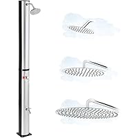 Steinkirch Solar Gartendusche mit frei wählbarem Duschkopf ++ Pooldusche Campingdusche Solardusche Garten Sommerdusche ++ Ste