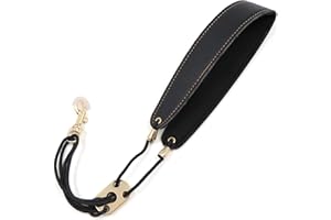 LEMGYIAMZ Saxophongurt Mit Haken, Saxofongurt, Saxophon Trage, Saxophon Band Verstellbarer Gepolsterter Trageriemen Aus Leder Und Extrerm Stabiler Karabiner Für Saxofon/Saxophone/Alt/Tenor/Sopran/Bariton