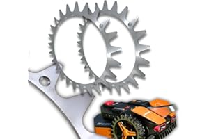 5M ENERGY FULL POWER 5M Energy - Picos de acero inoxidable compatibles con Worx Landroid L y Vision cepillado, mejora la tracción del cortacésped