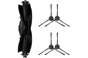 HEIBTENY Repuesto para robot aspirador Tikom G8000 Pro para aspiradora Honiture G20, 1 cepillo principal+4 cepillos laterales, juego de piezas de repuesto, accesorios de recambio