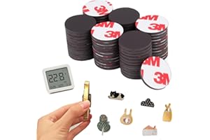 CALLYSONIC Lot de 26 aimants à coller, plaquettes magnétiques, puissants, ronds, pour réfrigérateur, tableau noir