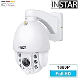 INSTAR IN-9020 Full HD Weiss - wetterfeste Überwachungskamera – LAN - WLAN IP Kamera - Aussen - Außenkamera - PTZ – 4X Zoom -