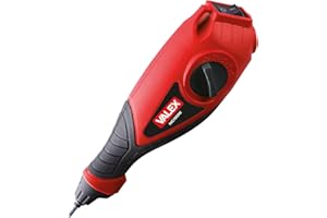 Valex Incisore Elettrico con 2 Maschere Lettere e Cifre, 13W, 6000 RPM, per Metallo, Vetro, Legno e Plastica