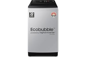 Samsung 8 Kg, 5 Star, Eco Bubble Technology With Super Speed, Digital Inverter, Motor, Soft Closing Door, Fully-Automatic Top