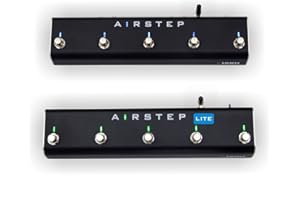 XSONIC Airstep Combo Smart Multi Controller mit MIDI, HID, 10 Fußschalter, 2 Expression-Pedal-Eingänge, Unterstützung von HX Stomp, Quad Cortex, DAW, Plugin, Youtube, Freisprech-Controller