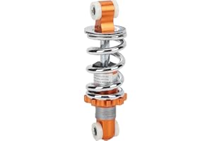 FYDUN Amortiguador, resorte de amortiguación de motocicleta de 400 lb para mini scooter con paso de orificio de 125 mm Resorte de acero inoxidable de aleación de aluminio