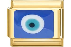 papasgix Italian Charms Module für 9mm Italian Charm Bracelet Gold DIY Italian Style Charms für Damen Abnehmbar Italienisches Charm Armband Zubehör Mädchen Junge Geschenk