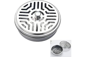 WINBST Rétro évider Le Moustique Porte-Bobine Porte-Bobine conteneur pour Moustique Bobine Moustique en Acier Inoxydable