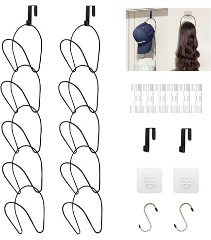 KQWVZ Cap Halterung 2er-Set - Selbstklebende Wandhalter Für Basecaps & Mützen