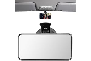 Obidodi Rear View Mirror for Driving Test, Universal Car Interior Mirrors, Driving Test Mirror for Examiner, Car Rearview Mirror Driving Instructor Learner Examiner Mirror with Suction Cup