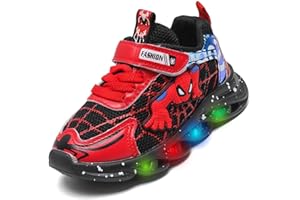 Jasmeko Baskets Enfants Chaussures LED Light Up Lumineuse Chaussures Garçons Bébés Filles Glow Mode Clignotant Sport Sneaker