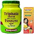 Baidyanath Mahabhringraj Tel - 200 ml & Baidyanath Nagpur Triphala Churna, Vitamin C, Iron & Zinc, Natural,Pack of 500 g