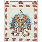 Farbenfroher Wandbehang Wandteppich Wand Decor Seidenmalerei Art Deco