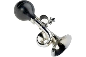 MEIYAXINWIN Retro Classic Clown Bike Horn, Vintage Metal Bell Bugle Hooter with Adjustable Clamp, Bicycle Handlebar Attachment