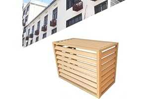 Gguwug 1.5P Copertura per Aria Condizionata Esterna,copertura del telaio del condizionatore d'aria Copertura per Pompa di Calore, Recinto condizionatore d'aria nascosto, riduzione del rumore