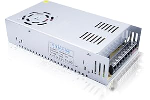 Lam(MS)pen 24V 15A 360W Fuente Alimentacion Transformador, Transformador de Potencia Interruptor AC 110V / 220V to DC 24V 15A 360W, CE, Silver