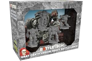 Catalyst Game Labs BattleTech | Miniatures | Gray Death Legion Heavy Battle Lance | Expansion | Miniature Game Ages 14+ | Spiel auf Englisch