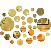 60 Autocollants Muraux Acrylique Noir - Décoration Miroir Pour Salon Et Chambre - Facile à Coller Et Décoller