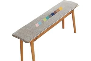 MIECOAE Stuhlkissen Balkon, Rutschfestes Bankkissen Outdoor, Bankauflage, Sitzkissen Auto, Sitzpolster Indoor, Gartenbank Kissen Sitzauflage Bank für Garten Terrasse Schaukel BüRostuhl(Light Gray e,160x55 cm